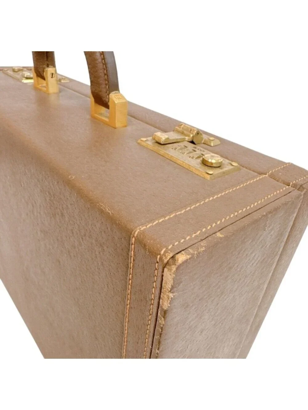 Gucci Vintage Attache Case Handbag GG Pattern Business